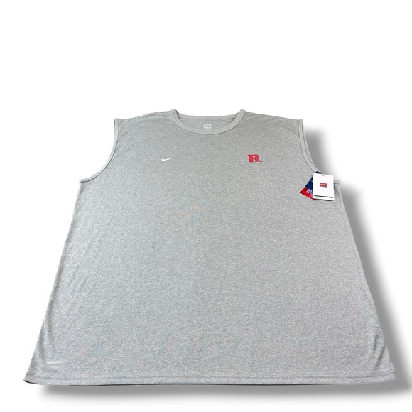 Nike Other - NWT 2007 Nike Dri-Fit Rutgers Scarlet Knights Gray Sleeveless Shirt Mens 3XL VTG